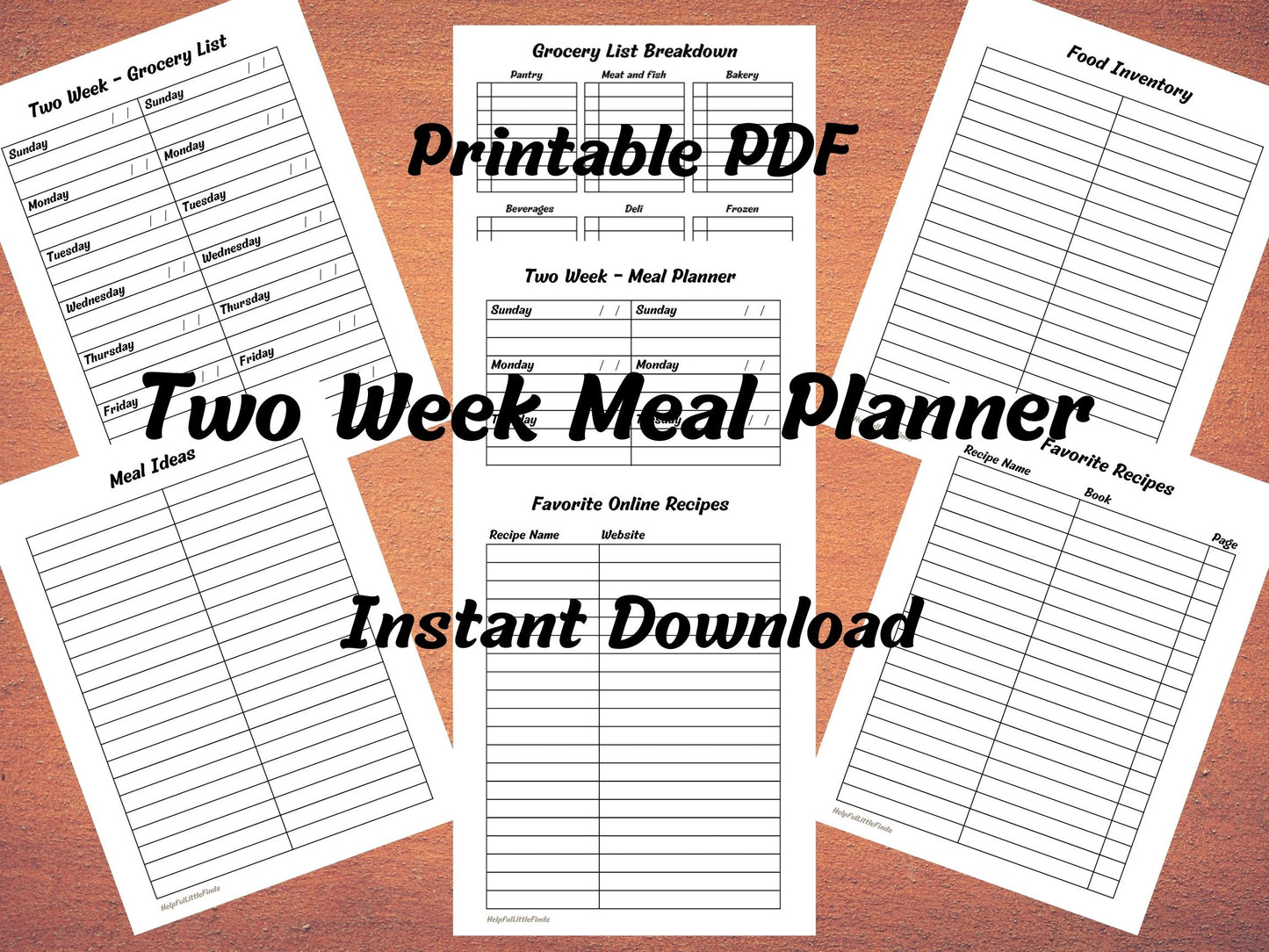 Two Week Meal Planner