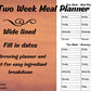 Two Week Meal Planner