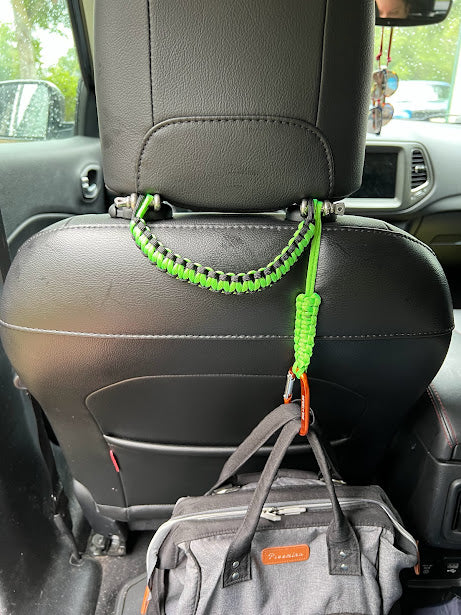 Paracord Headrest Bag Holder