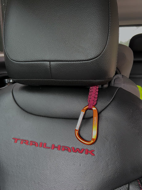 Paracord Headrest Bag Holder