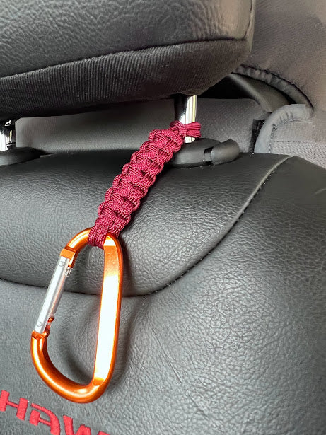 Paracord Headrest Bag Holder